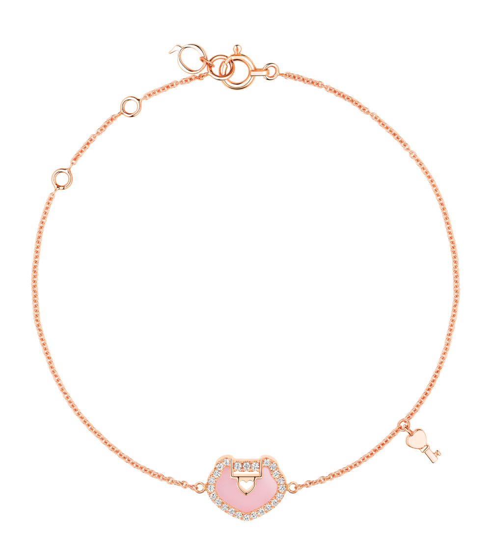 七夕的Yu Yi小粉鎖系列的鎖頭升級為心形