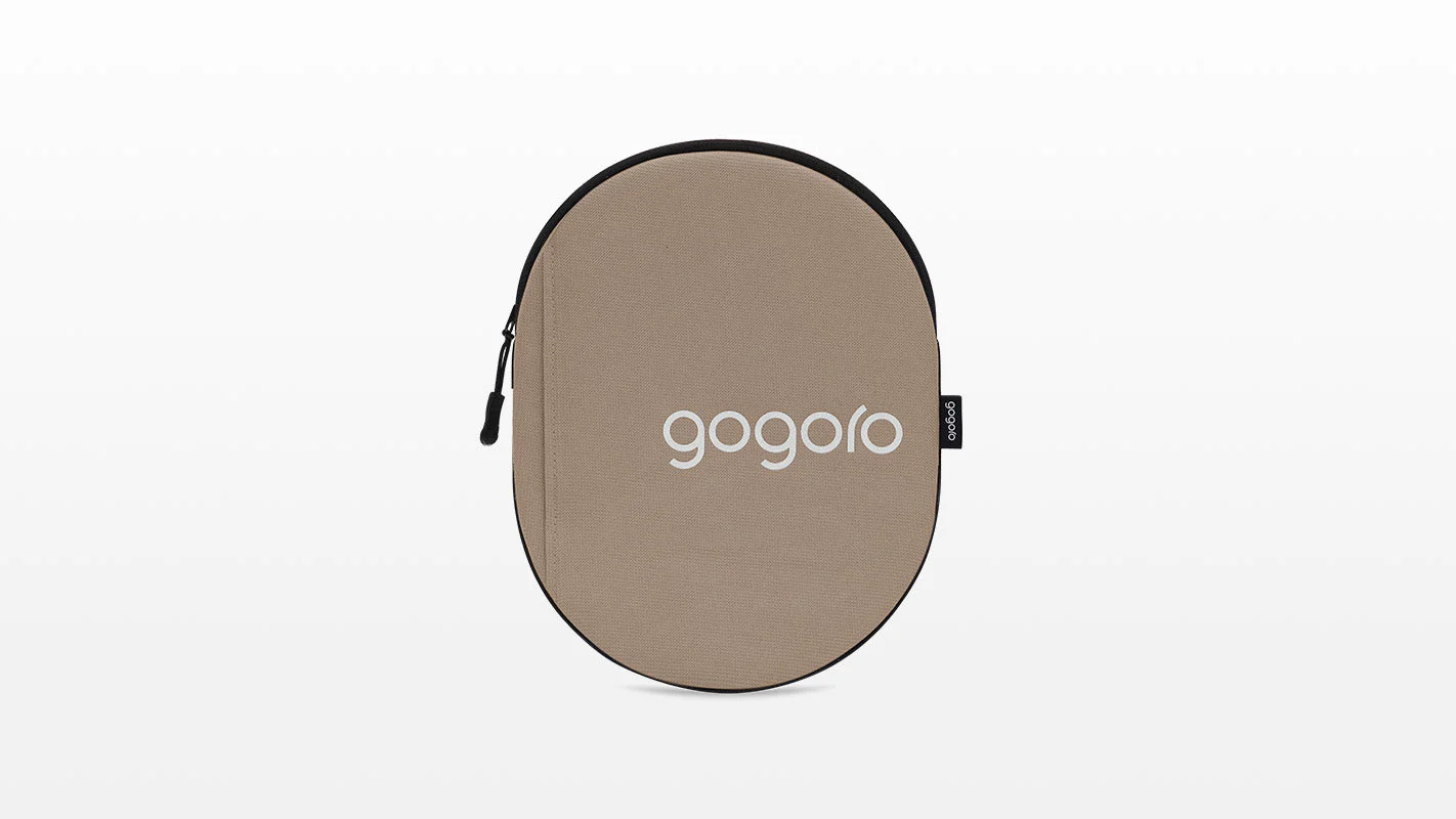 超容量巧納袋-拉鏈款（原色棕）。