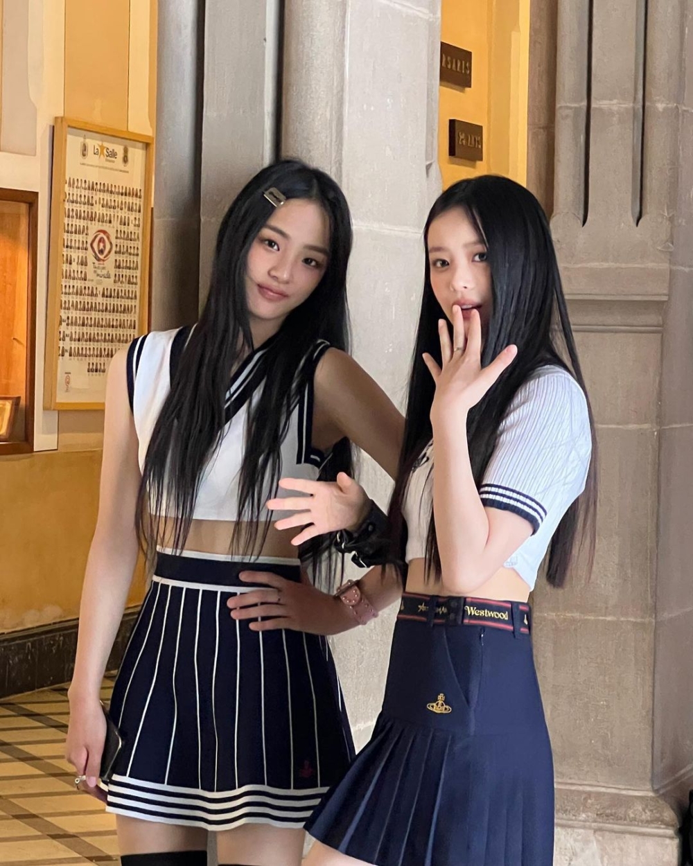 妝容、身上的耳環配飾也相當有少女感