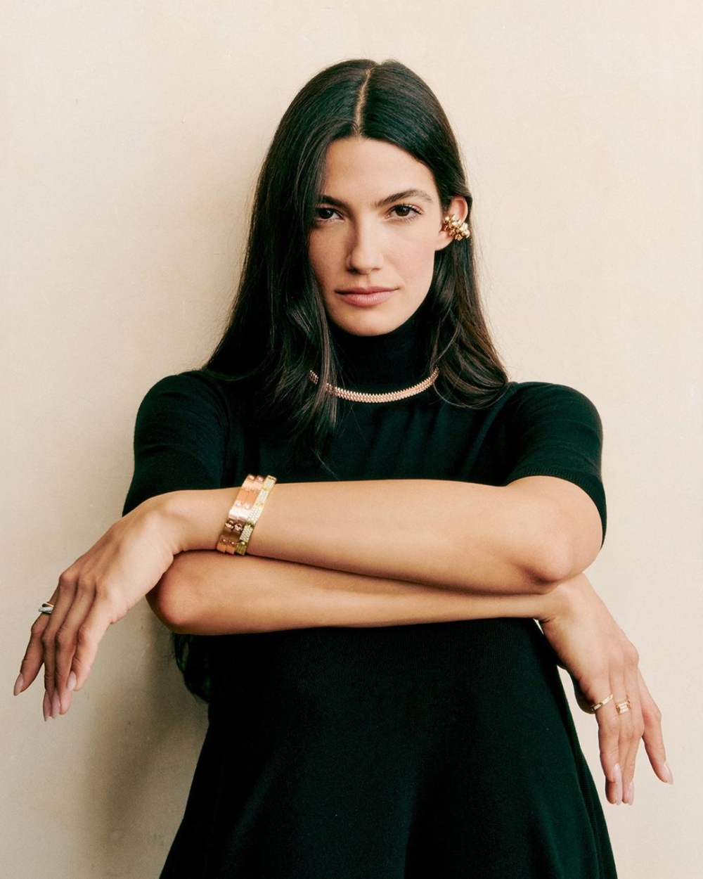 她為Cartier拍攝的一系列形象照。