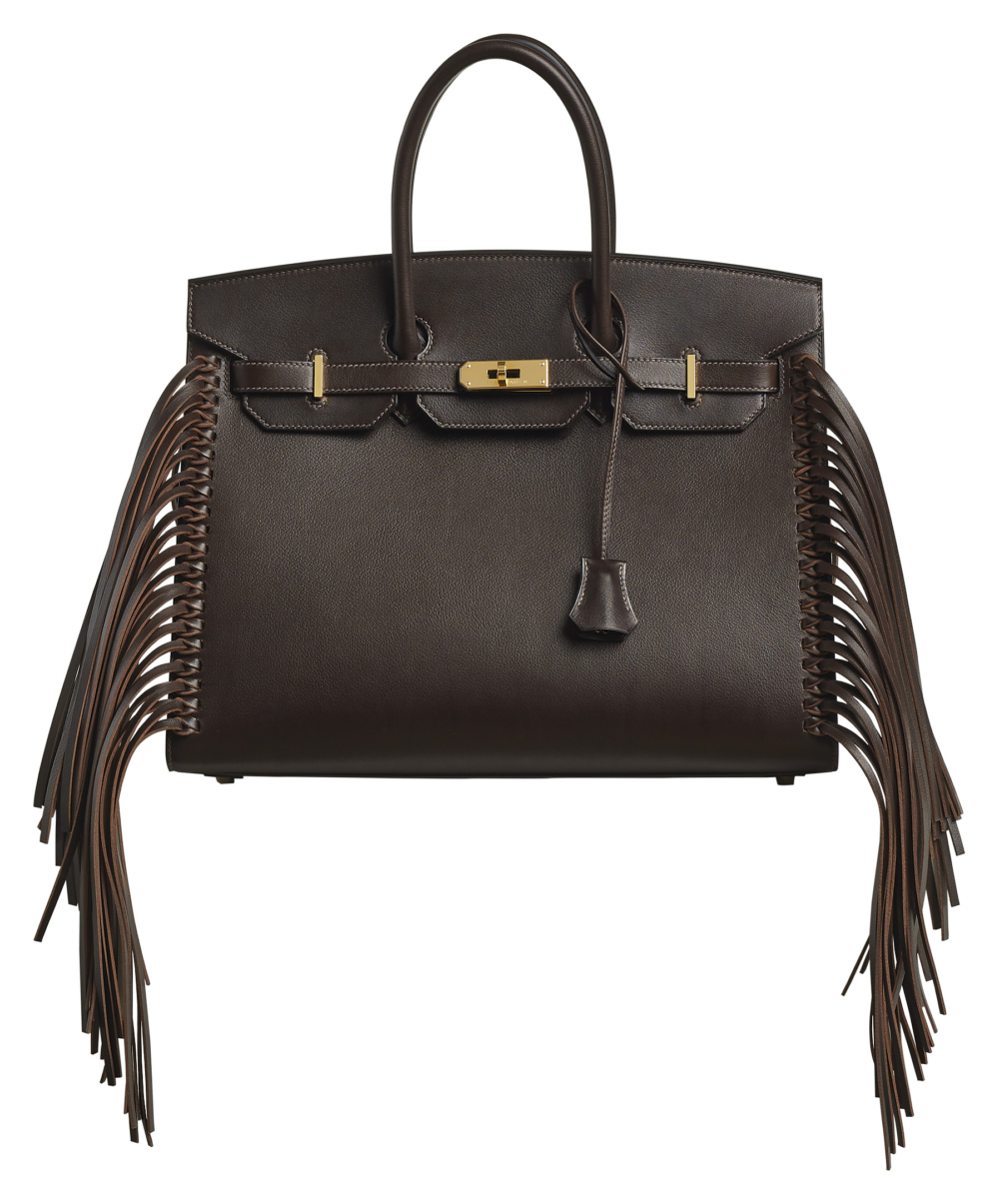 Birkin Sellier Anate Bag in Evergrain Calfskin。