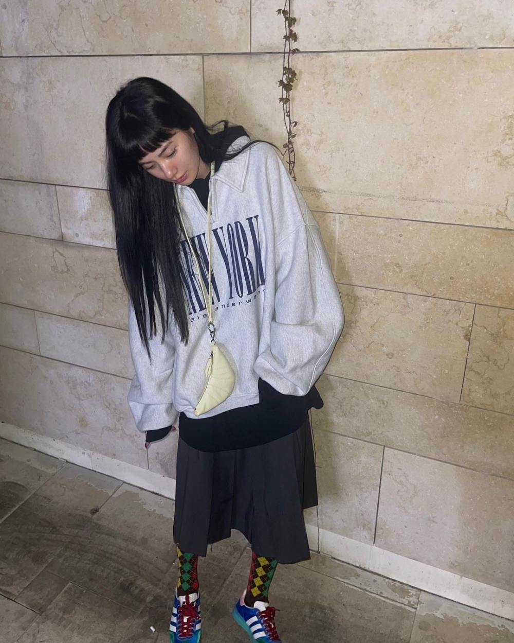 寬鬆的運動風造型也是Nana林珍娜衣櫥裡的必備單品