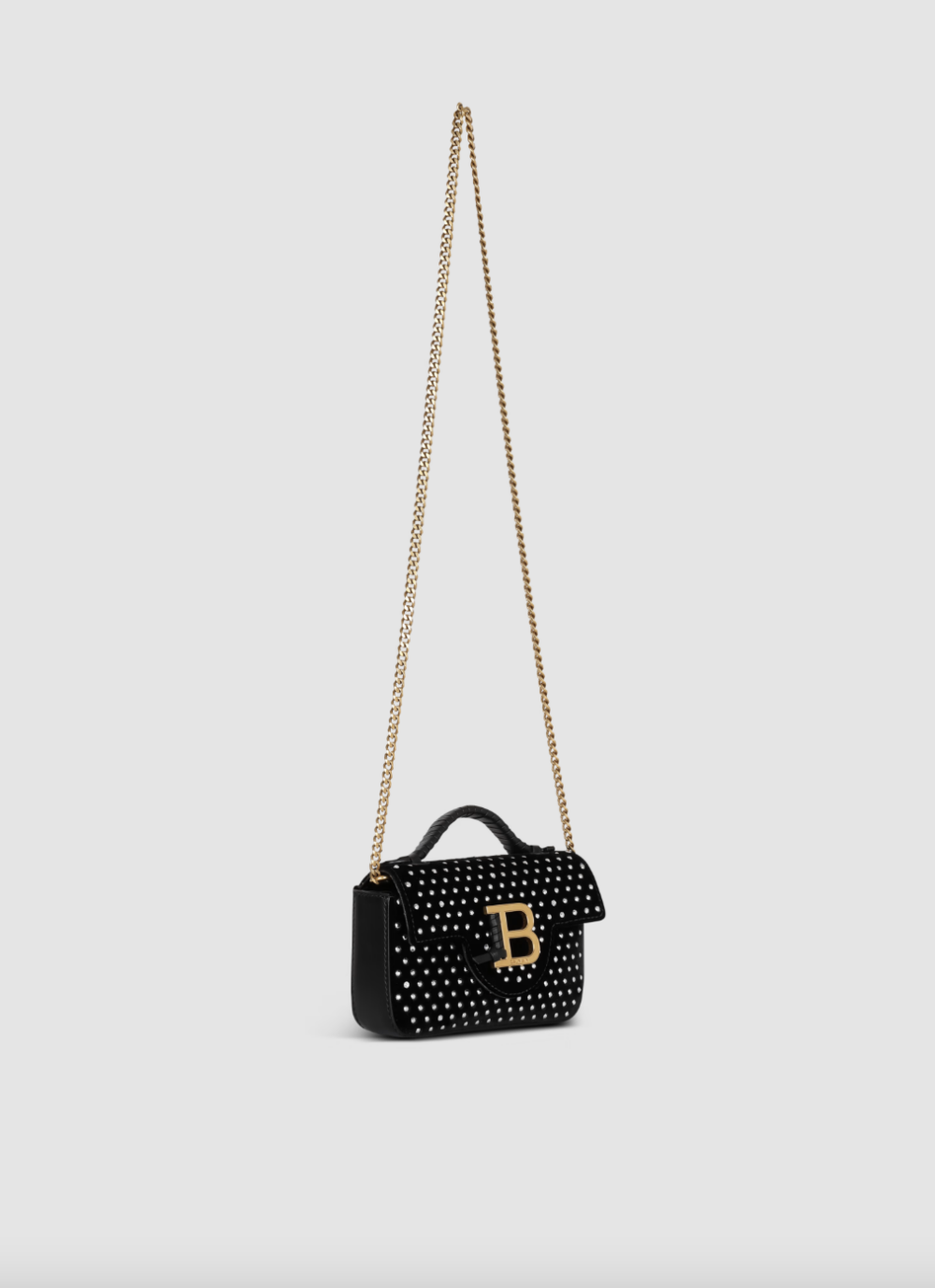 B-Buzz Mini Velvet and Crystal Bag。