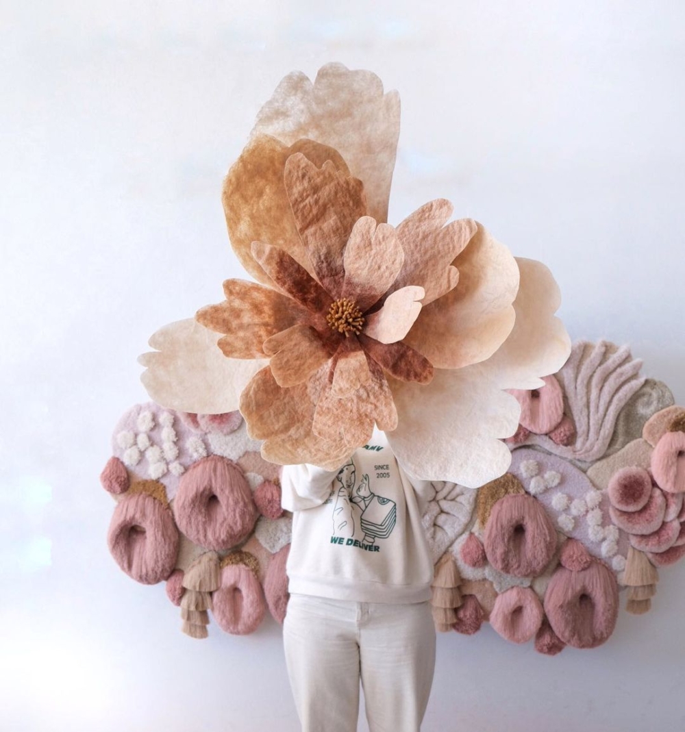 柔軟的羊毛、天絲線編織出許多海洋美景