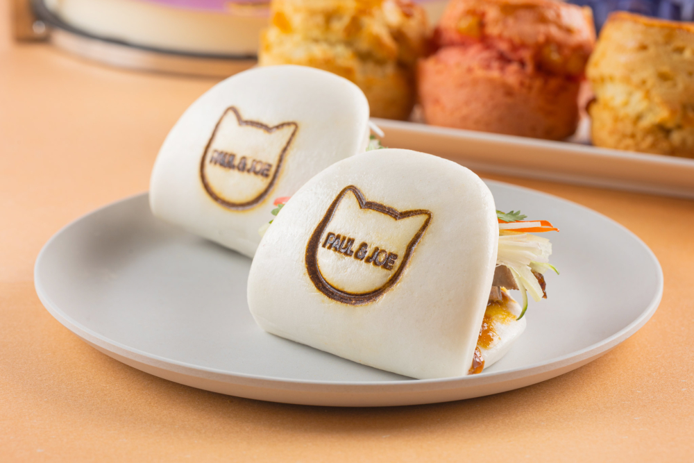 香酥填鴨刈包印有貓貓圖案，貓奴一看即心心眼。