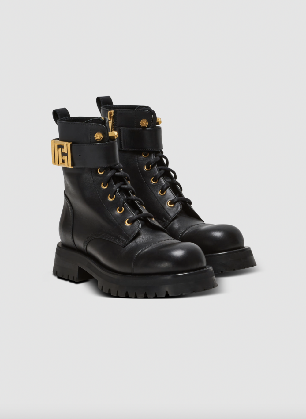 Romy Leather Army Boots。