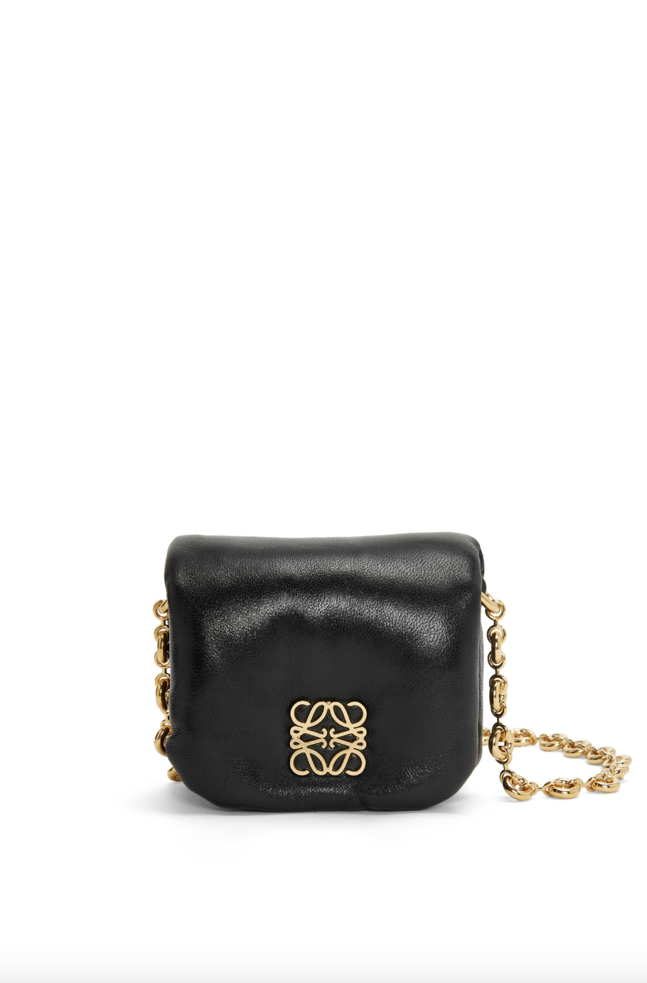 Puffer Goya Case in Shiny Nappa Lambskin。