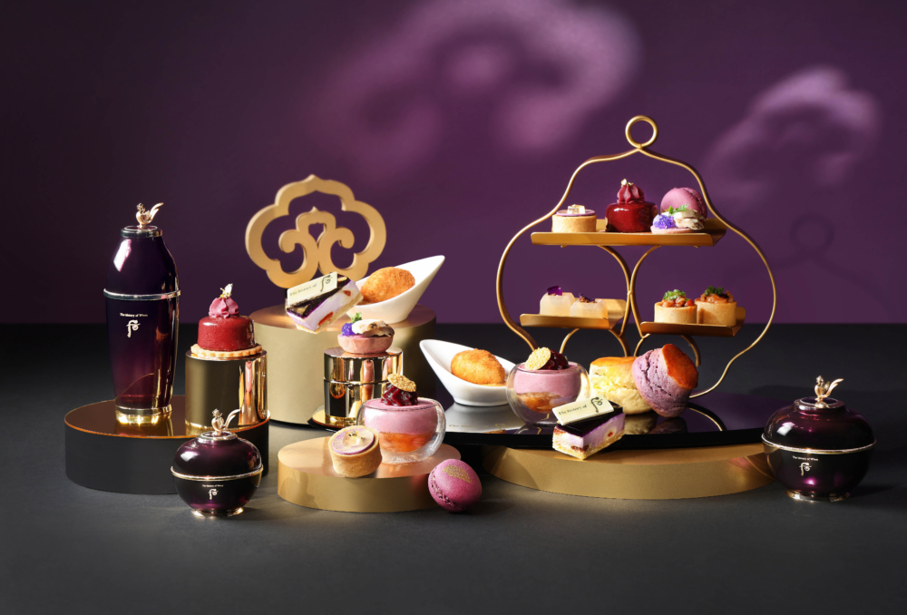 The history of Whoo后「還幼系列」主調顏色與韓國宮廷裝潢點綴，奢華貴氣。