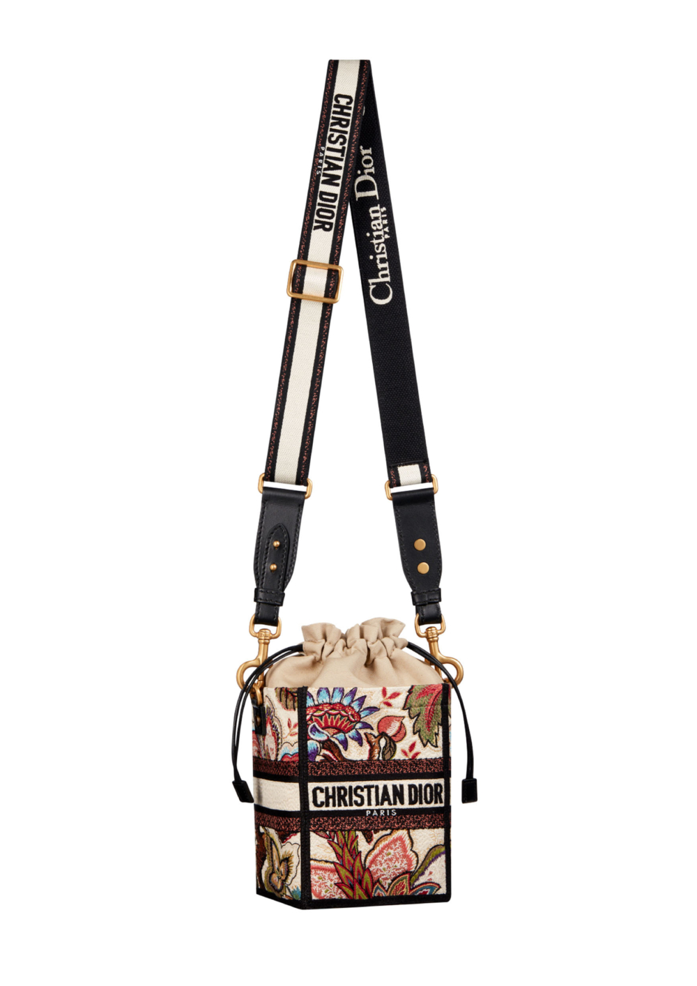 D-Bubble白色多彩Albero Della Vita 刺繡肩背包。