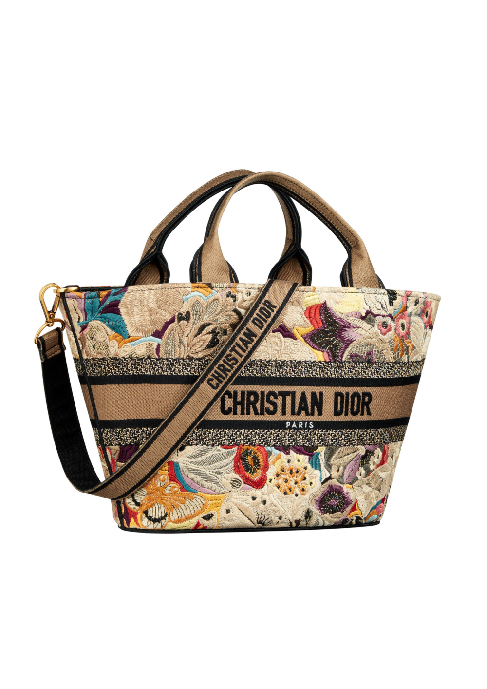 Hat Basket多彩Brocart Butterfly刺繡提包。