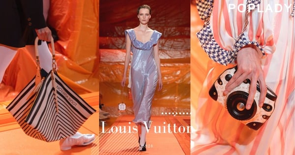 Louis Vuitton SS24秀場：飄逸裙裝如赴約前往約會的女子，一系列「Travel-Ready」手袋帶你去旅行