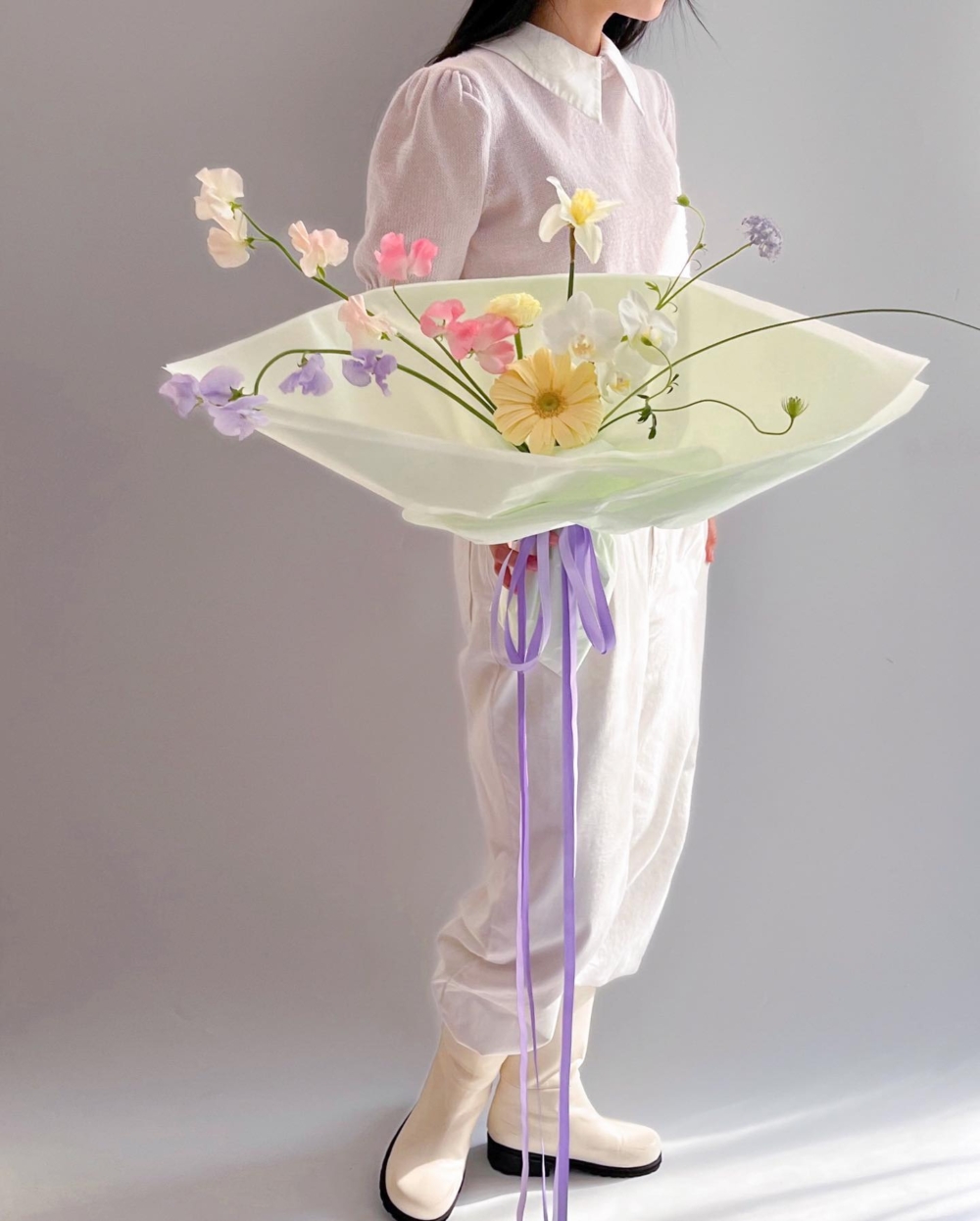 讓捧花展現東方的詩意與溫柔