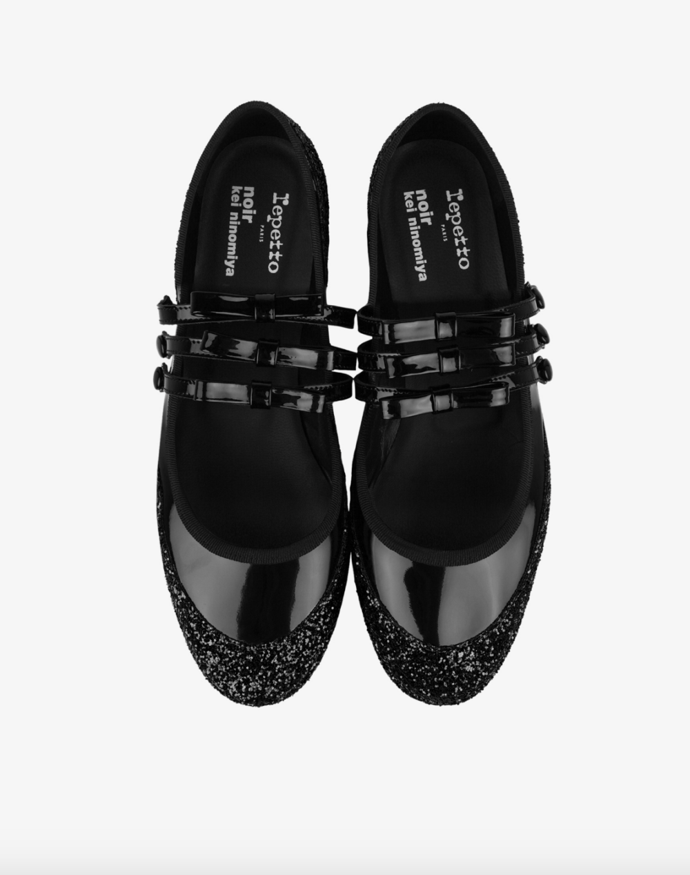 Glitter Platform Mary Janes。