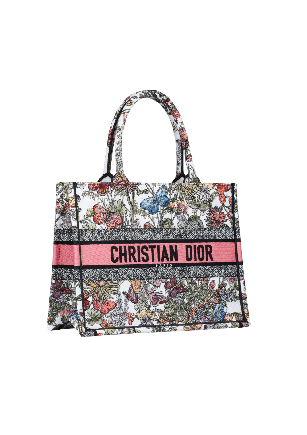 Dior Book Tote多彩Mexico Millefiori刺繡中型托特包。