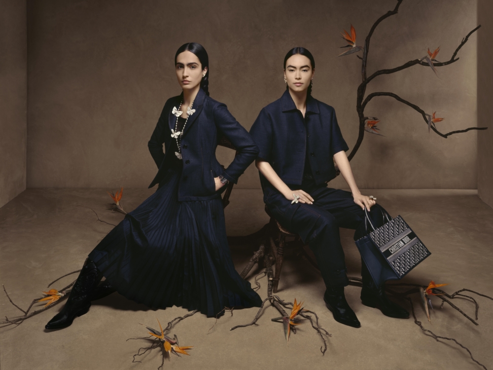 Dior 2024早春度假系列的形象照。