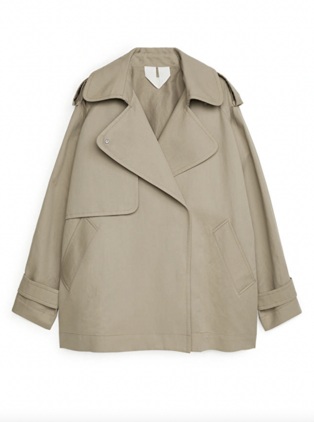 ARKET Short Trench Coat。