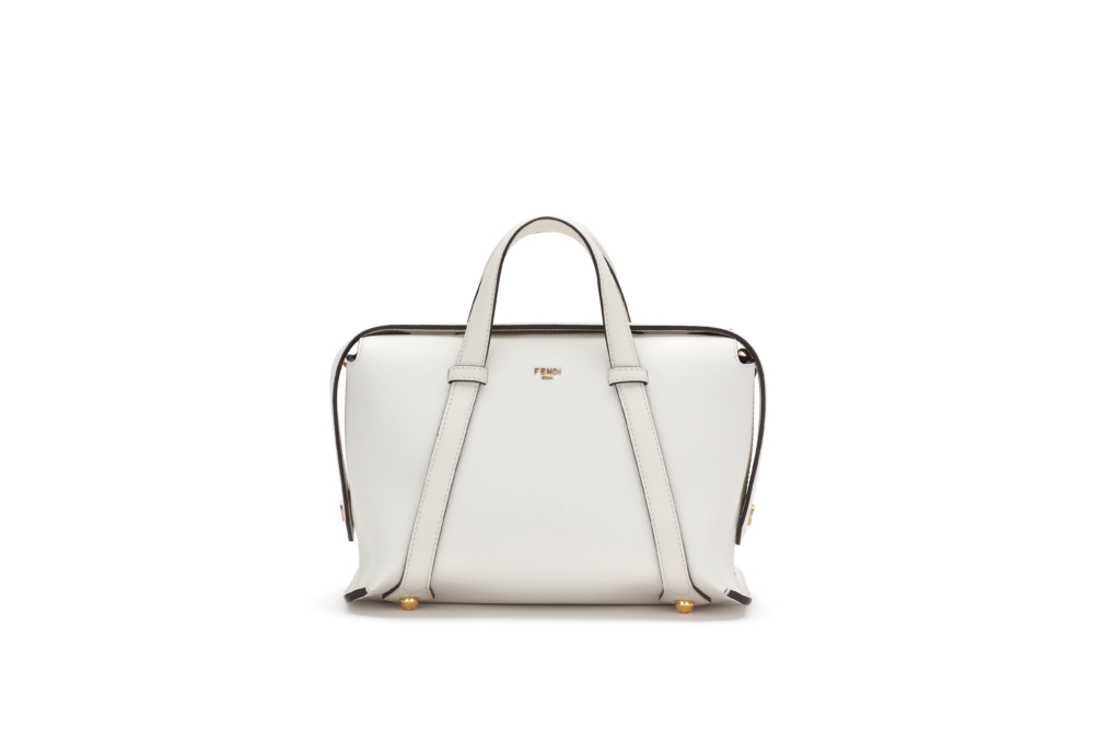 FENDI Boston 365包款採用磁性包扣和錘製皮革