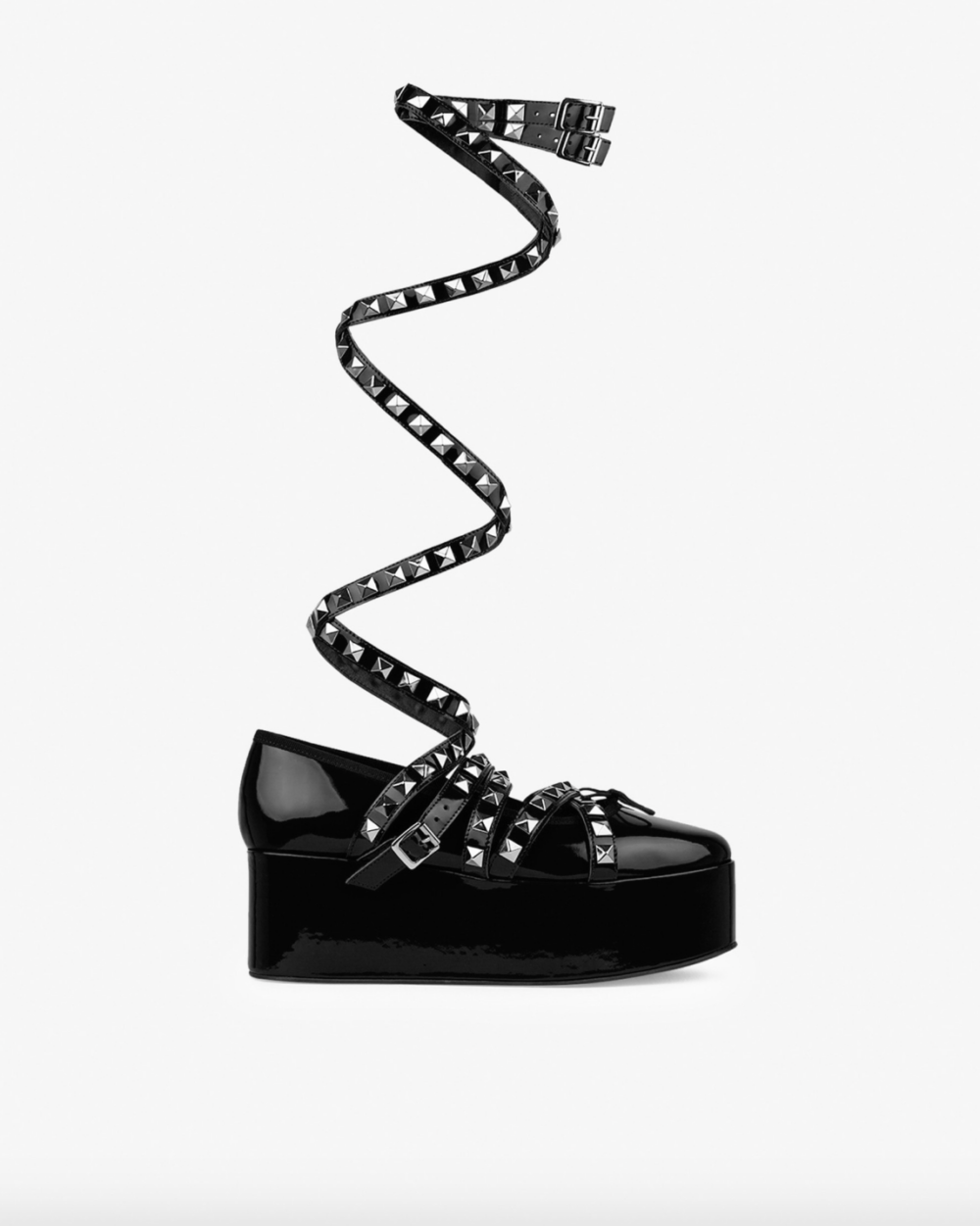 Platform Mary Janes with Ankle Strap。