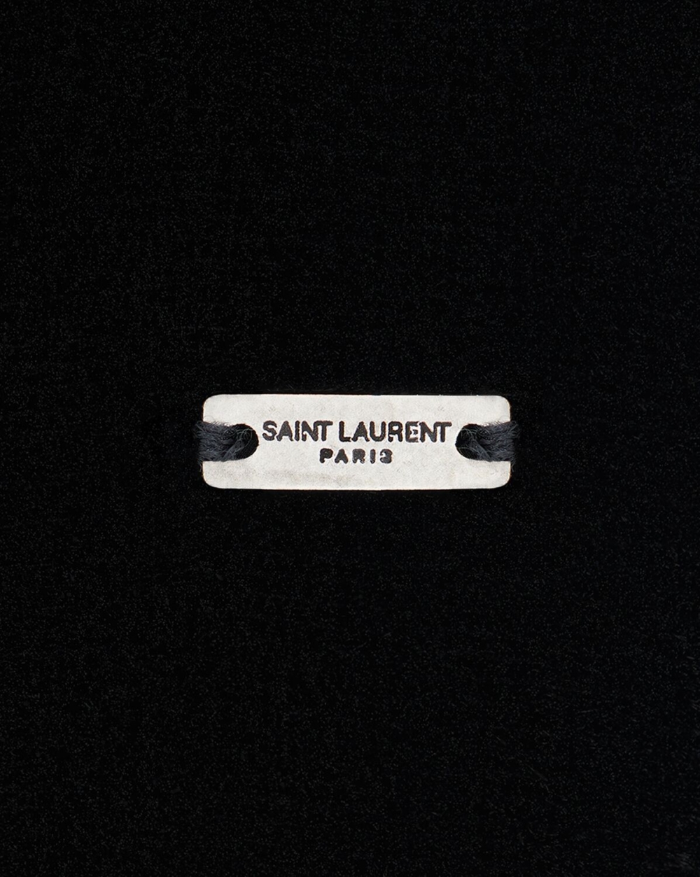 Saint Laurent 天鵝絨晚裝圍巾