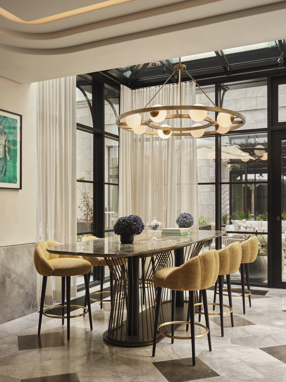 採光明亮的空間。