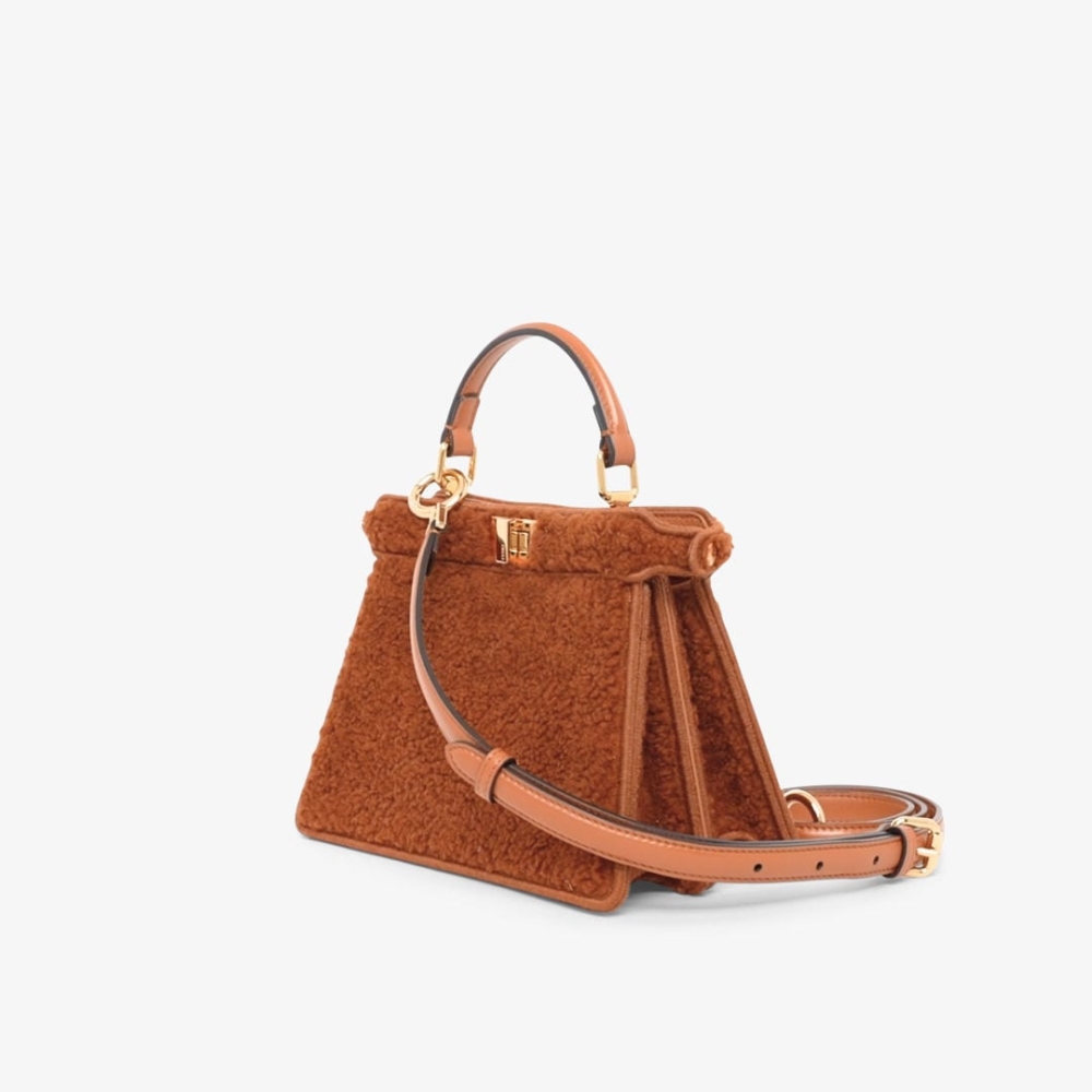 FENDI特小型款式Peekaboo ISeeU棕色