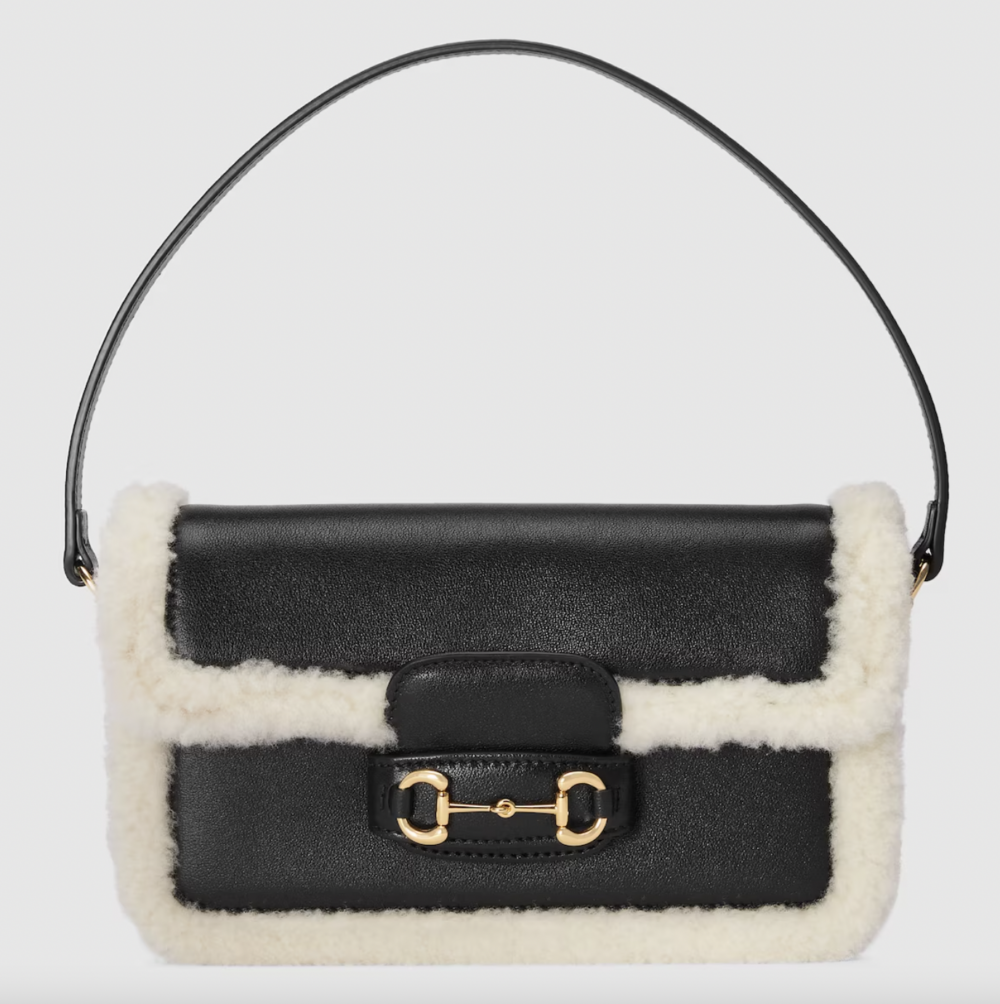 Gucci Horsebit 1955 Mini Shoulder Bag。