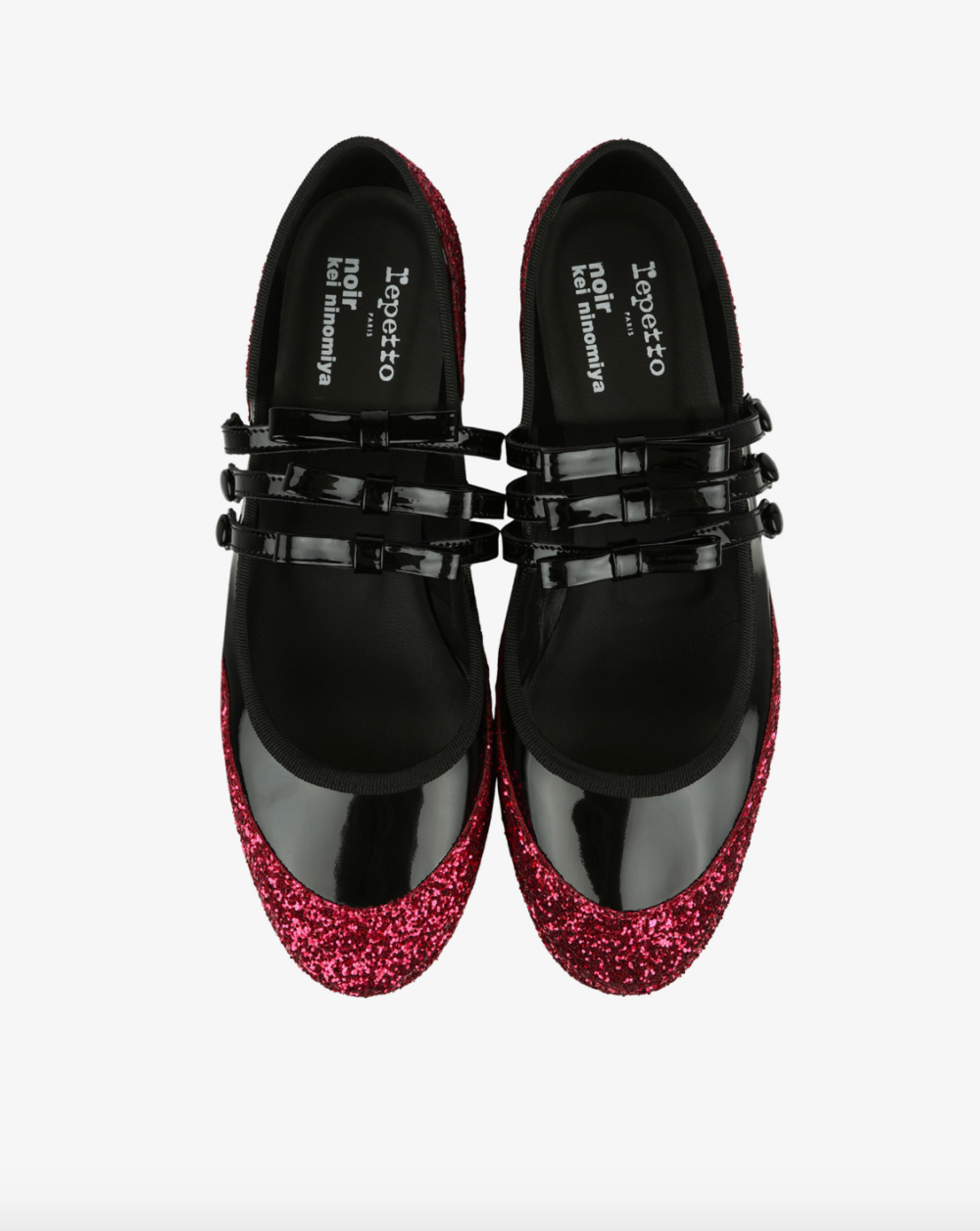Glitter Platform Mary Janes。