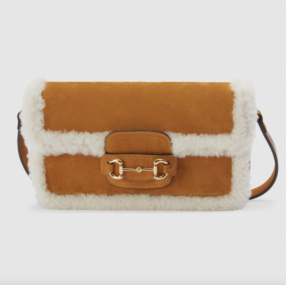 Gucci Horsebit 1955 Mini Shoulder Bag。