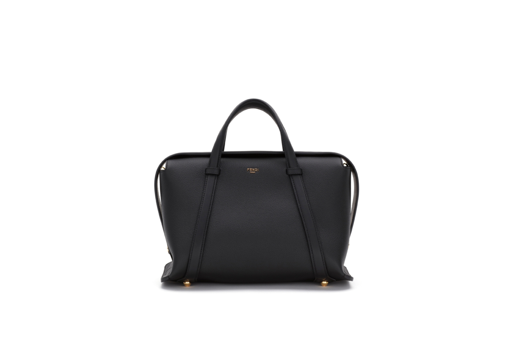 FENDI Boston 365包款採用磁性包扣和錘製皮革