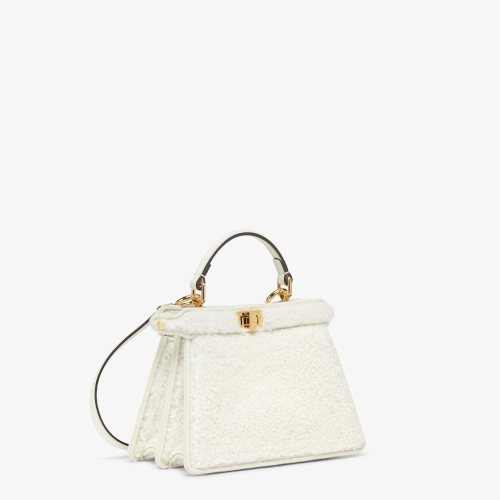 FENDI特小型款式Peekaboo ISeeU白色