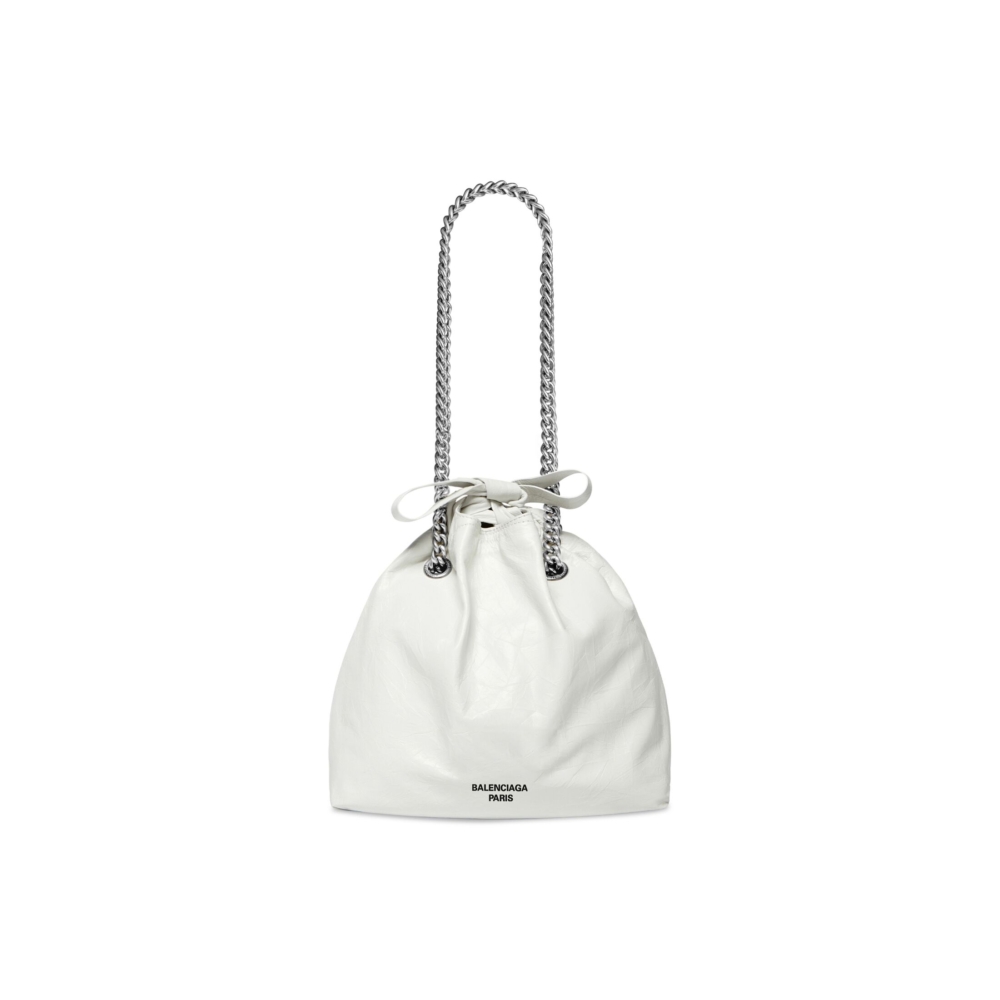 Balenciaga Crush Small Tote Bag白色