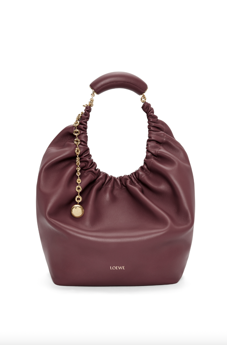 Medium Squeeze Bag in Nappa Lambskin。