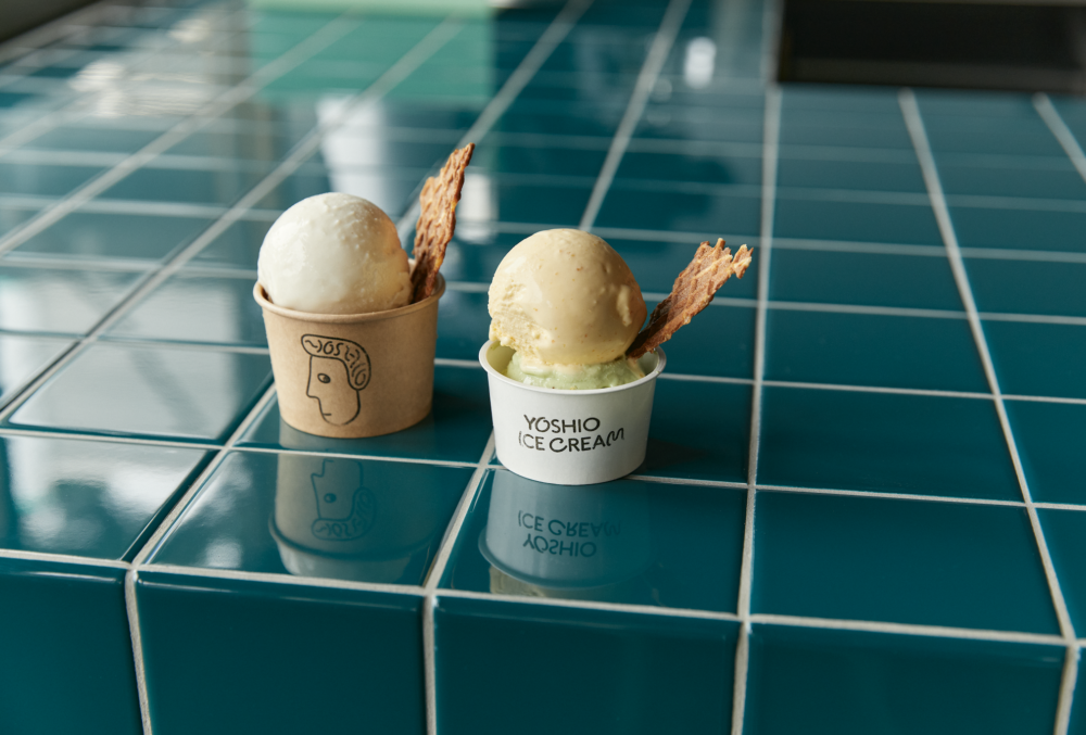 品嚐到冰冰涼涼的軟雪糕。