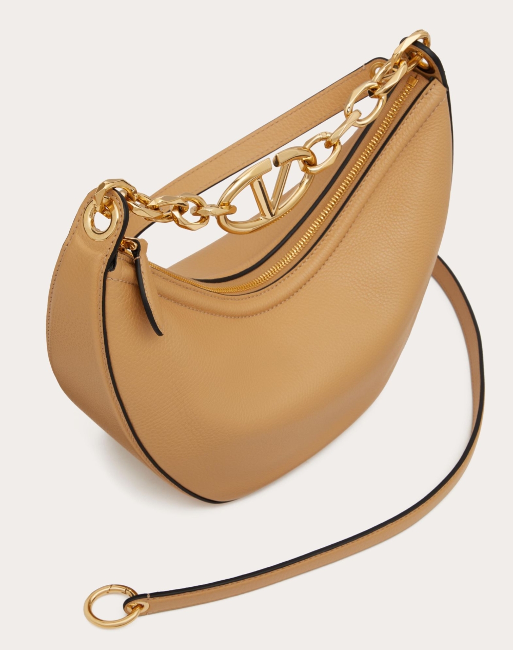 Valentino Vlogo Moon鏈條皮革Hobo包