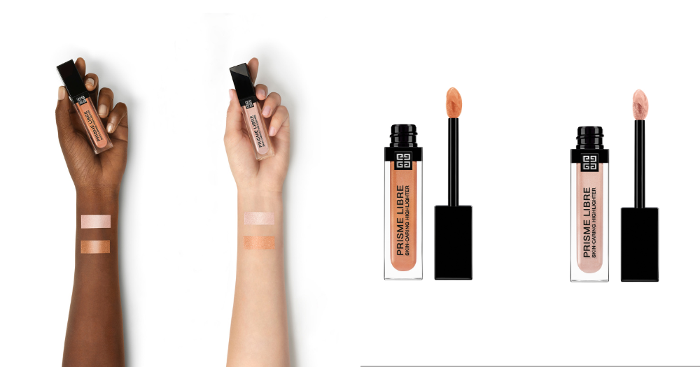 （右）高級訂製稜鏡液體光影膏 #Rose Extravaganza（節日限定版）HK$395/11ml、（左）高級訂製稜鏡液體光影膏 Bronze Extravaganza（節日限定版）HK$395/11ml