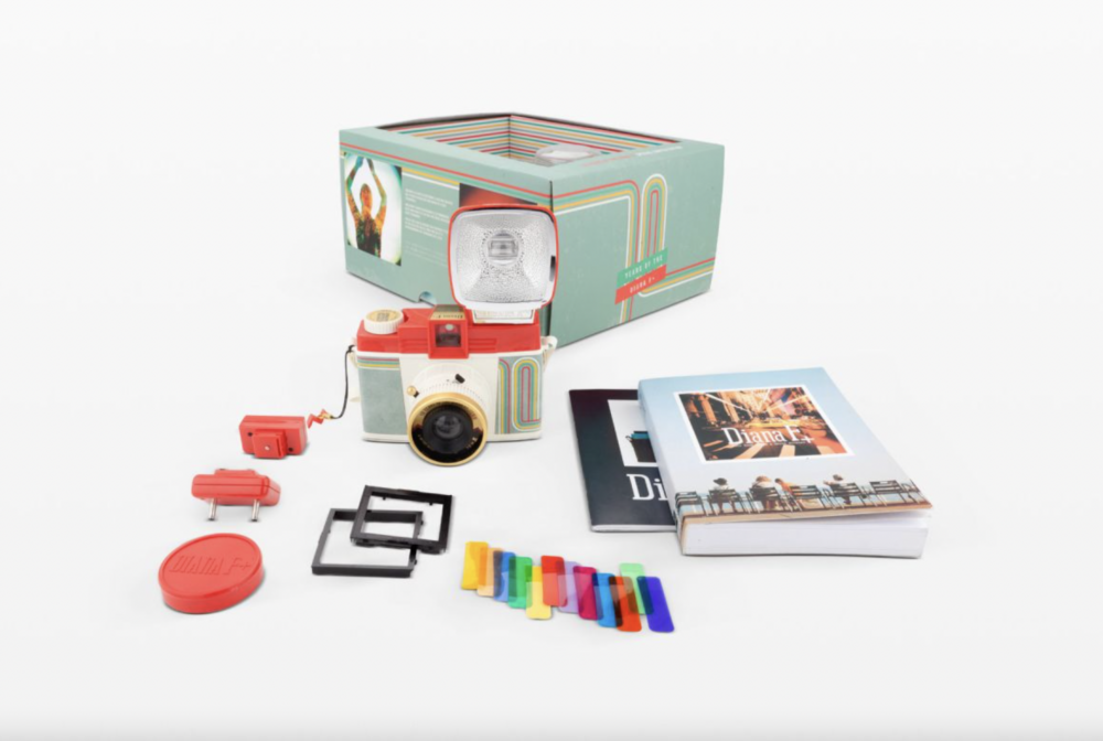 Diana F+ 120菲林相機連閃光燈套裝-10週年限量版。