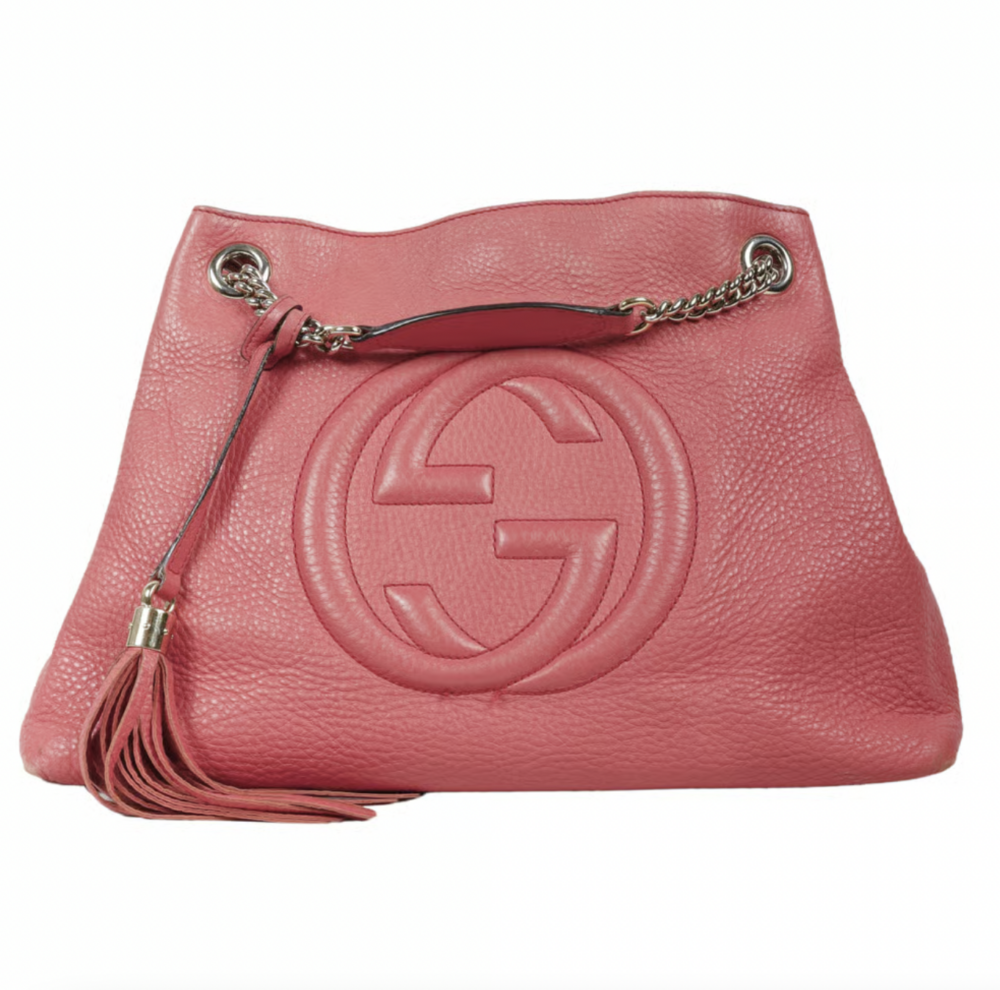 Gucci SOHO LEATHER TOTE。 