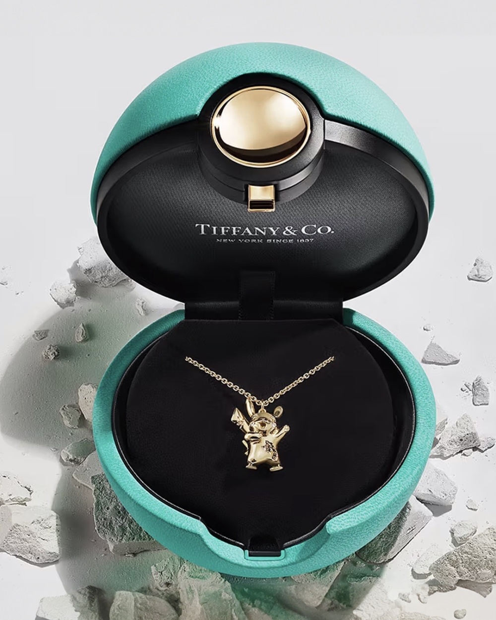 Poké Ball也化身Tiffany Blue的珠寶收納盒