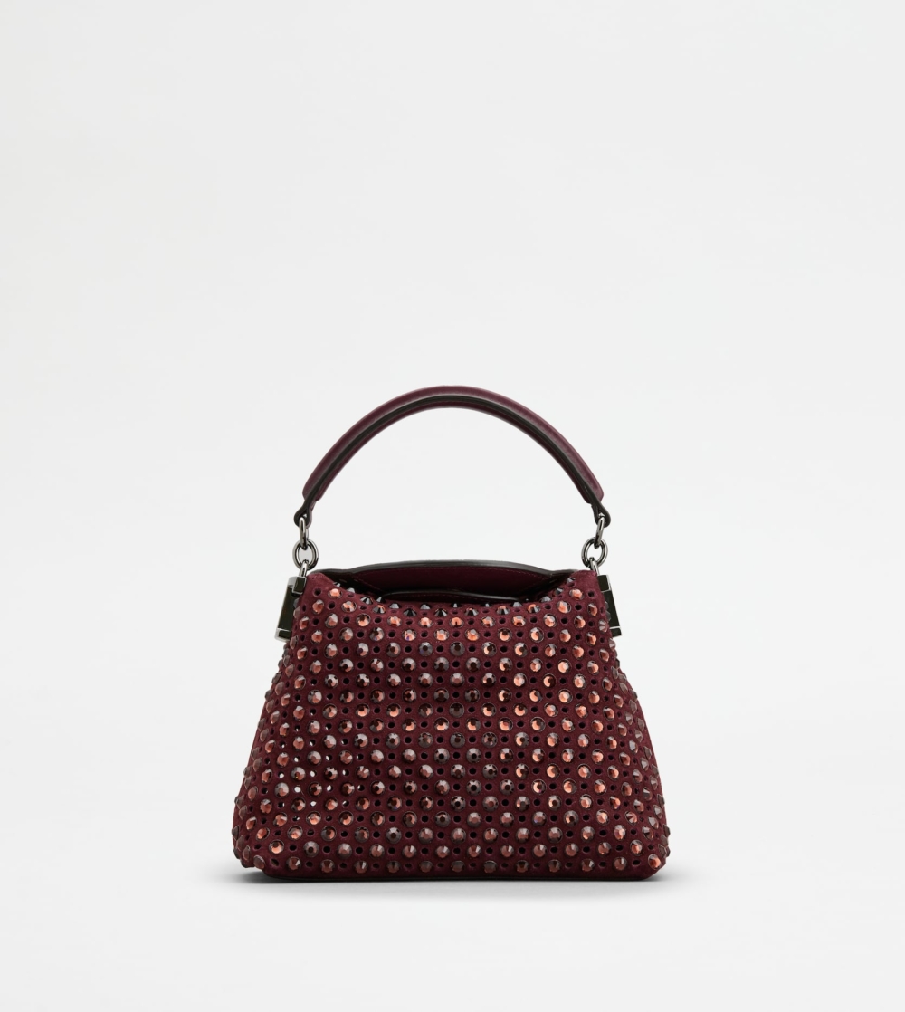 Tod's T Case超小號絨面皮革托特信封包