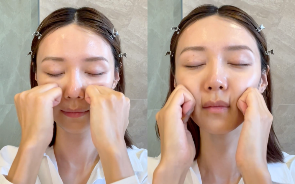 Elva也愛上搭配臉部按摩手法使用,肌膚更顯柔滑。