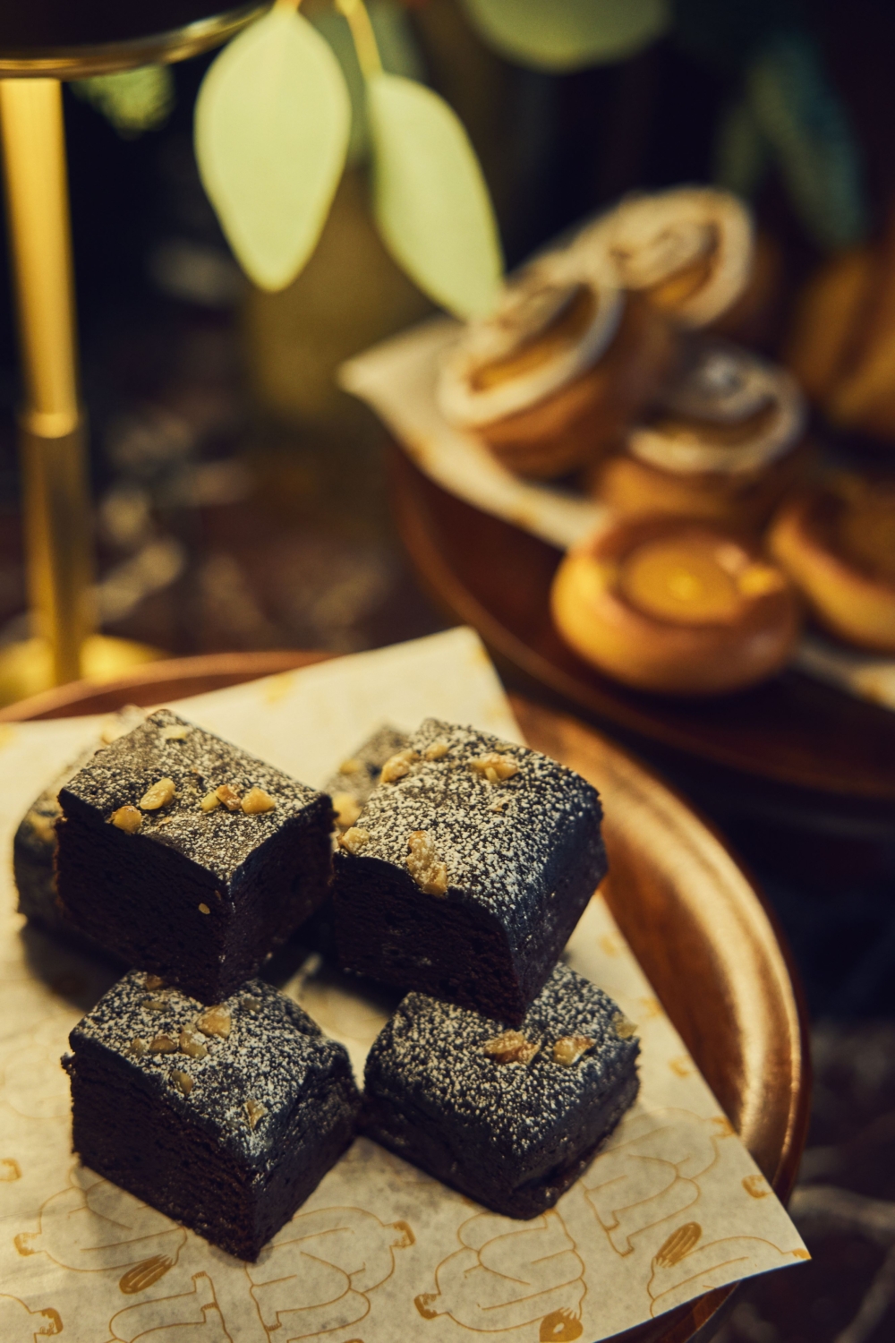 花生巧克力醬布朗尼。