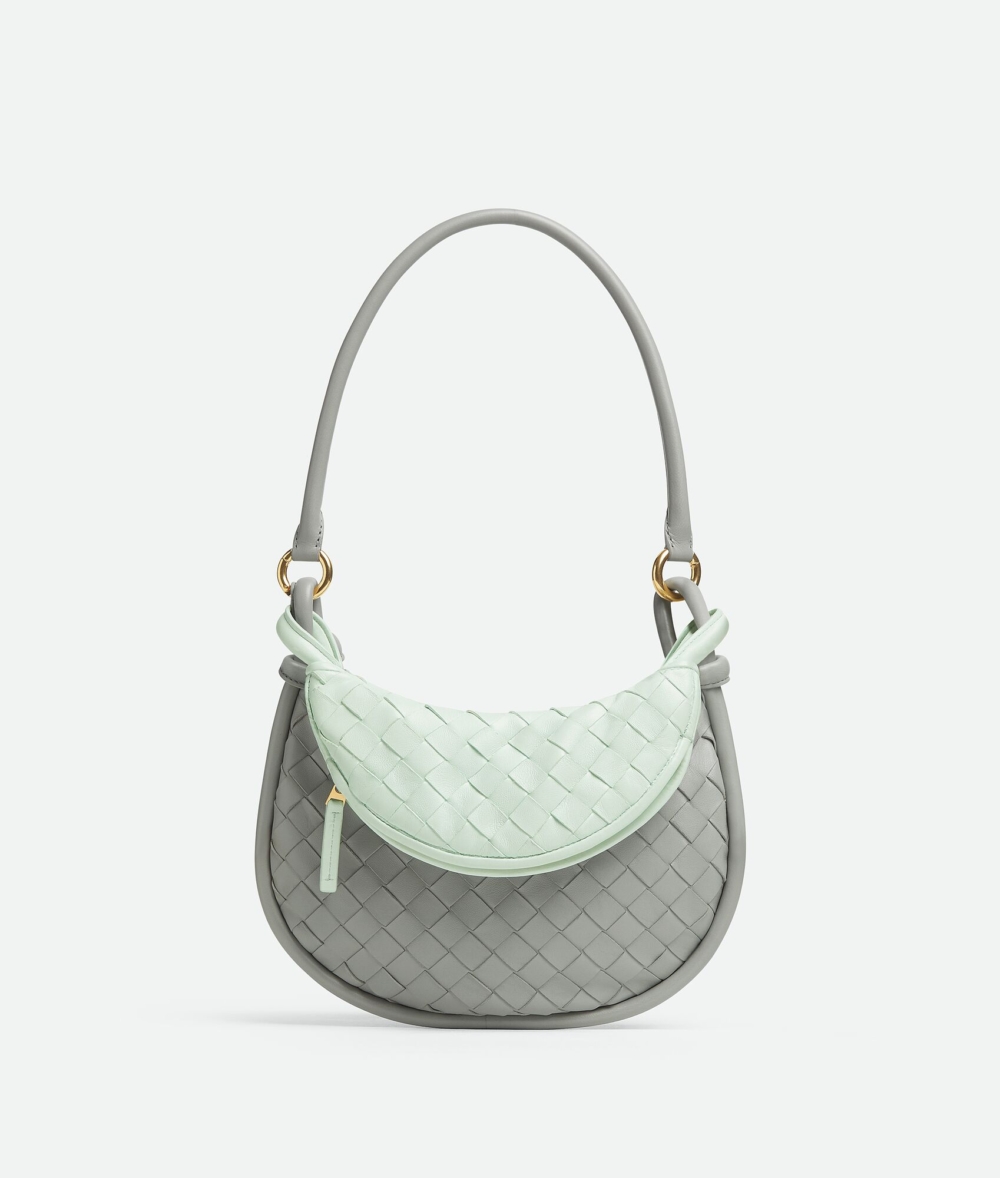 Bottega Veneta Gemelli小號包瑪瑙灰/冰川色