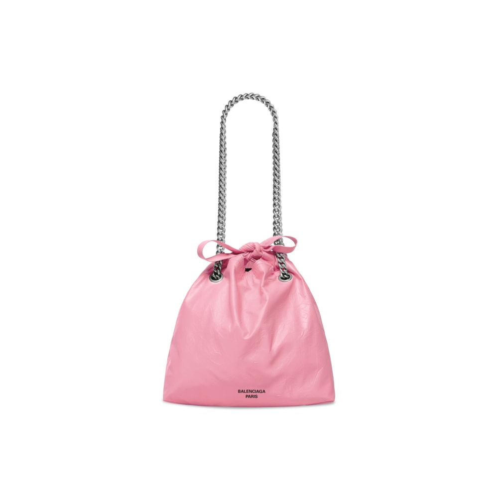 Balenciaga Crush Small Tote Bag粉色