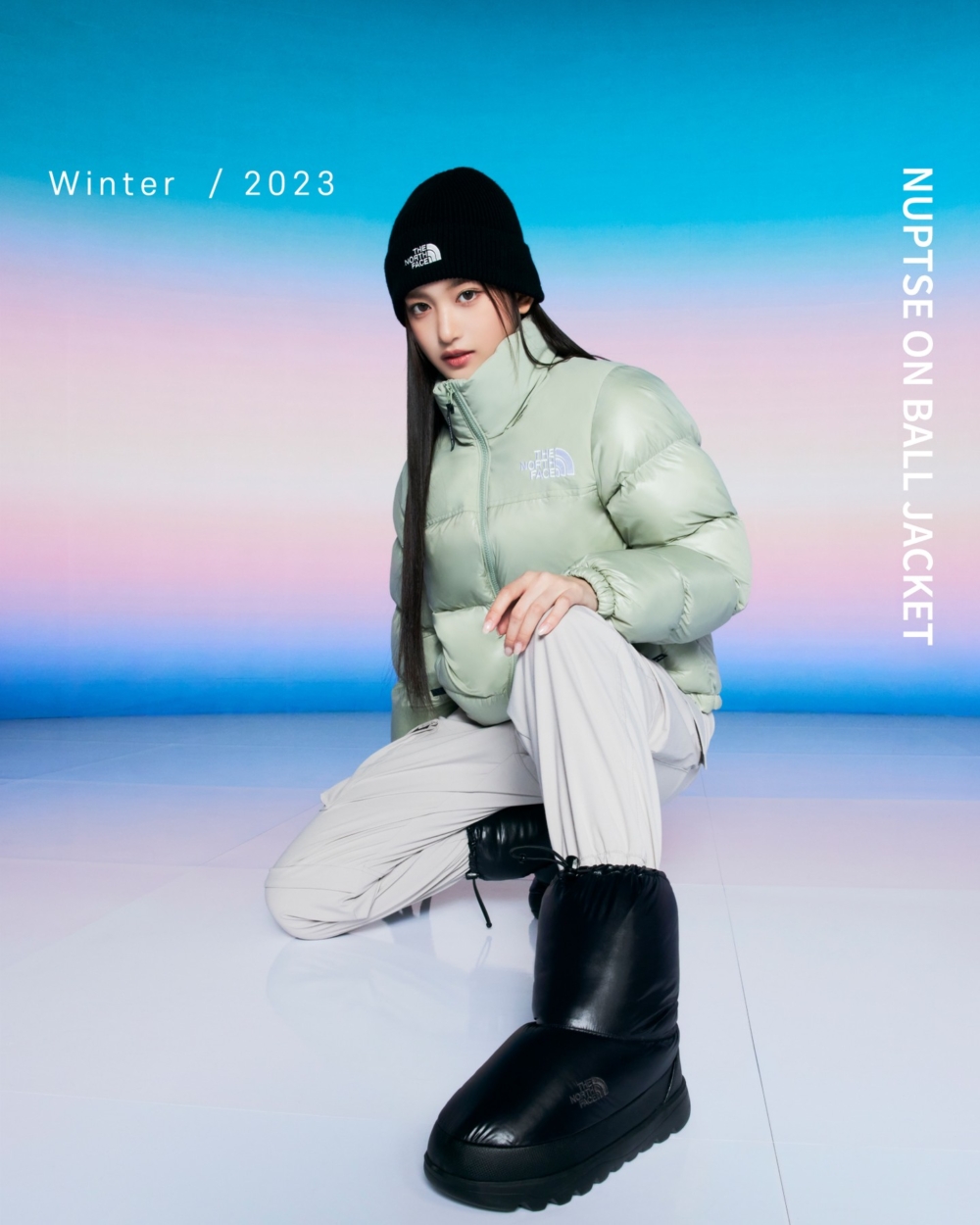 韓星羽絨衣穿搭範本1:IVE