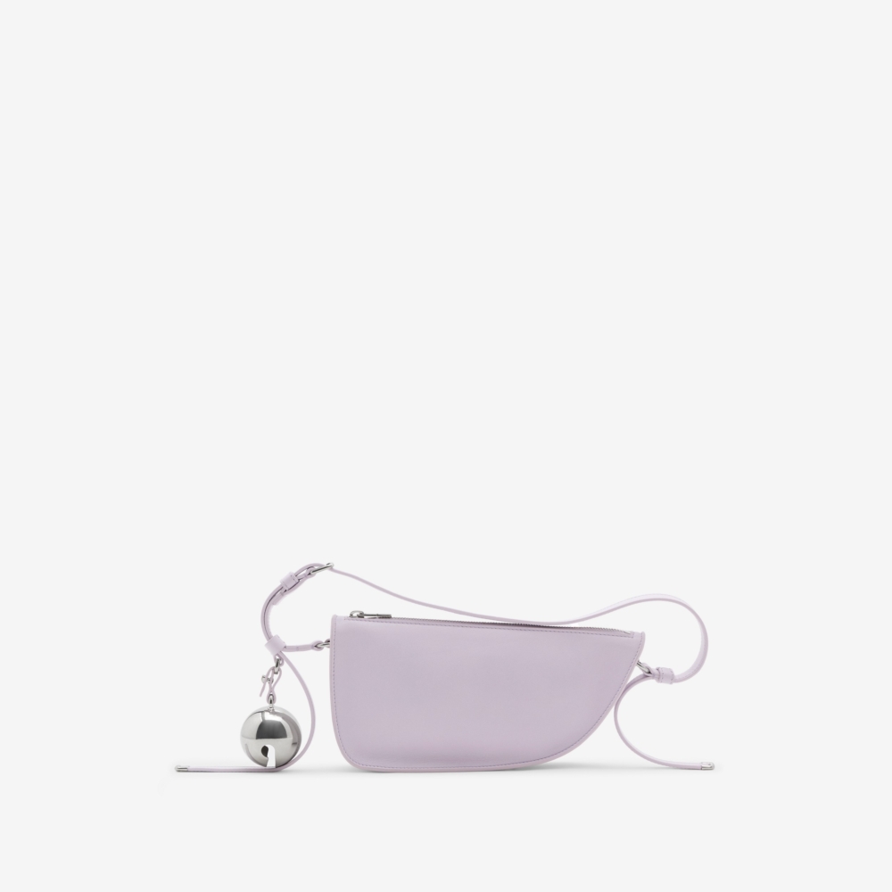 Burberry Shield羊皮單肩包 霧靄色