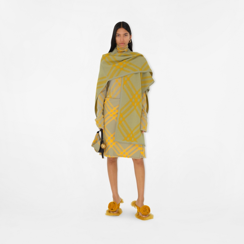 Burberry Shield格紋單肩包獵戶色