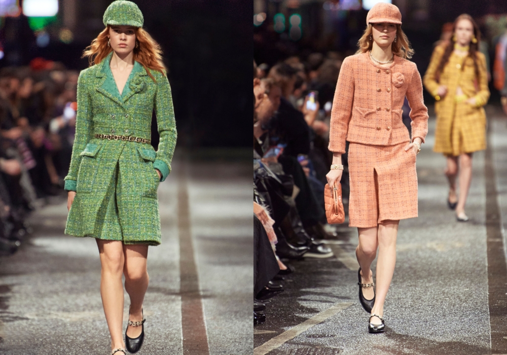 秀場上出現較為繽紛的顏色。