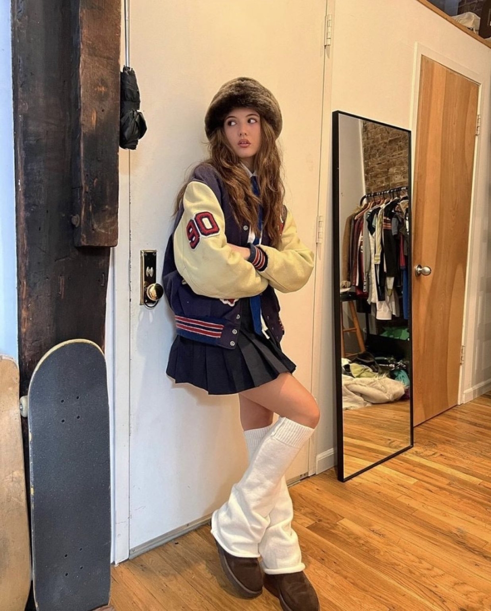 冬季暖腿襪穿搭推薦2：休閒穿搭行頭