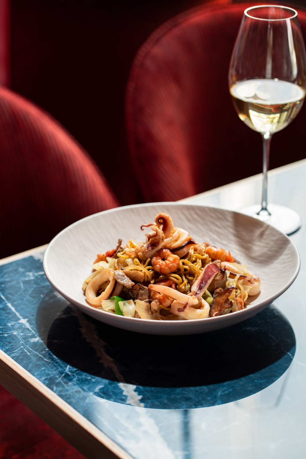 大港海鮮炒麵。