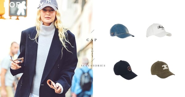 跟著Gigi Hadid戴上的「棒球帽」：CELINE、Chloé、Prada推出時髦款，有了它頭髮不怕再被強風吹亂！